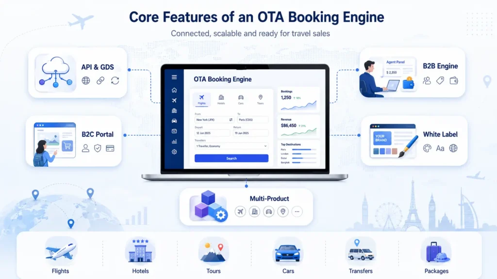 Core Features of an OTA Booking Engine.