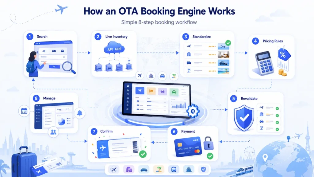 Working profess for online travel agency.