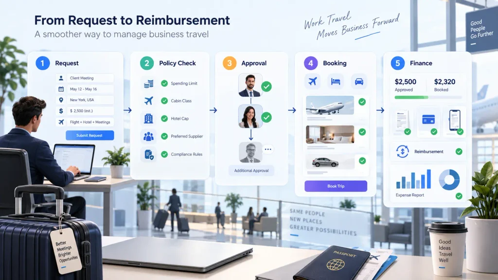 Travel Approval System & Software workflow