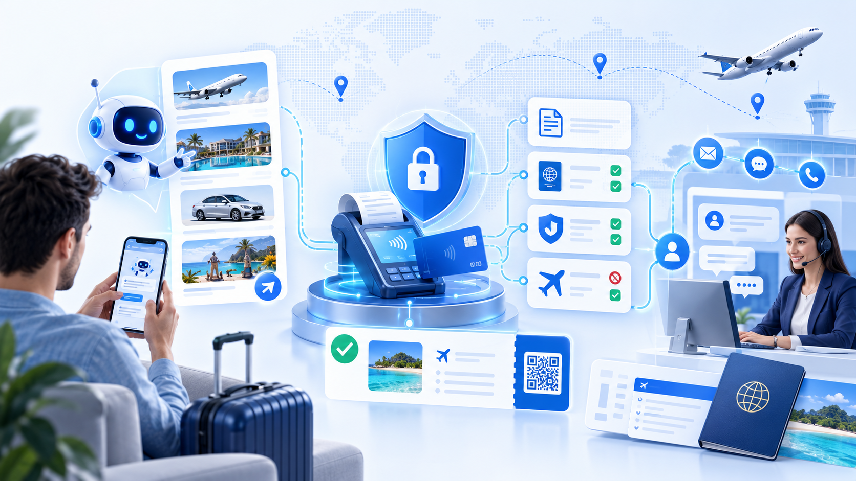 AI travel booking software checklist for policy, payment, and servicing