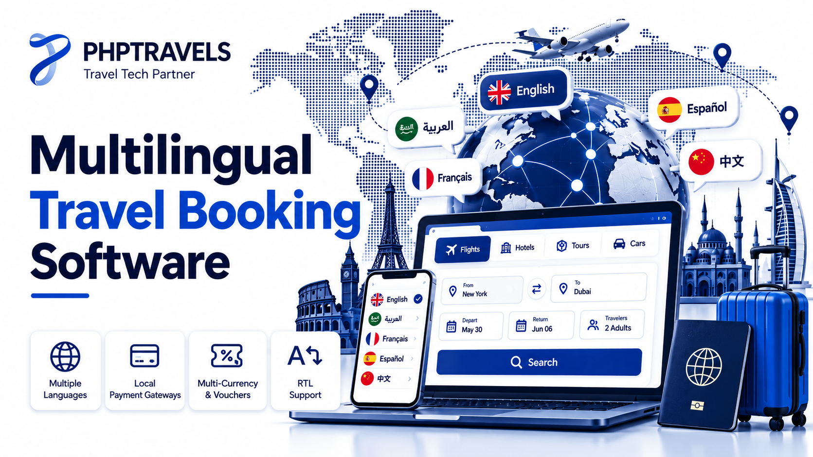 Multilingual Travel Booking Software: Localize Search, Checkout, and Vouchers Without Fragmenting Your Stack