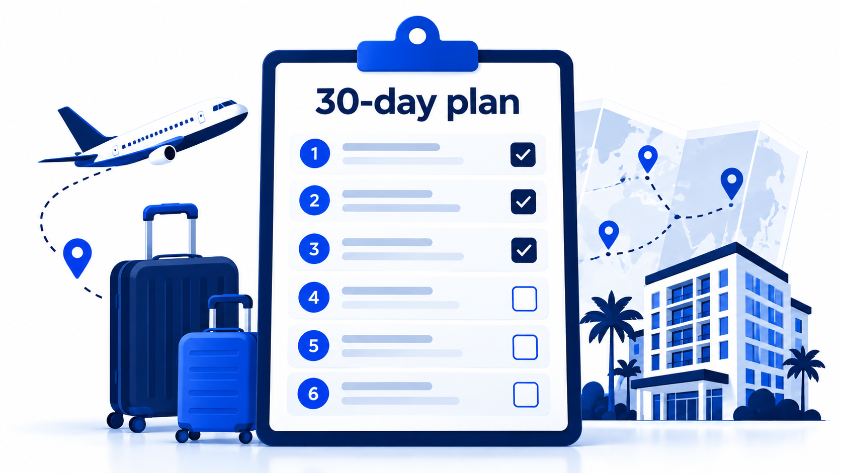 Thirty-day hotel room mapping checklist for travel software teams