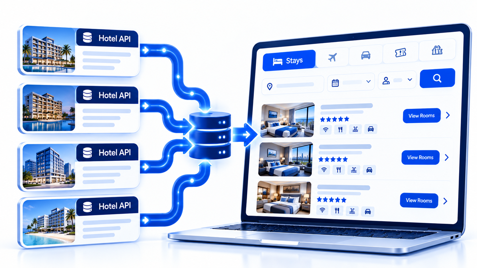 PHPTRAVELS Stays multi-supplier hotel platform with room mapping