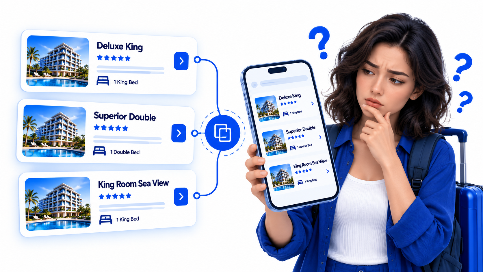 Duplicate hotel cards and inconsistent room names across multi-supplier search results