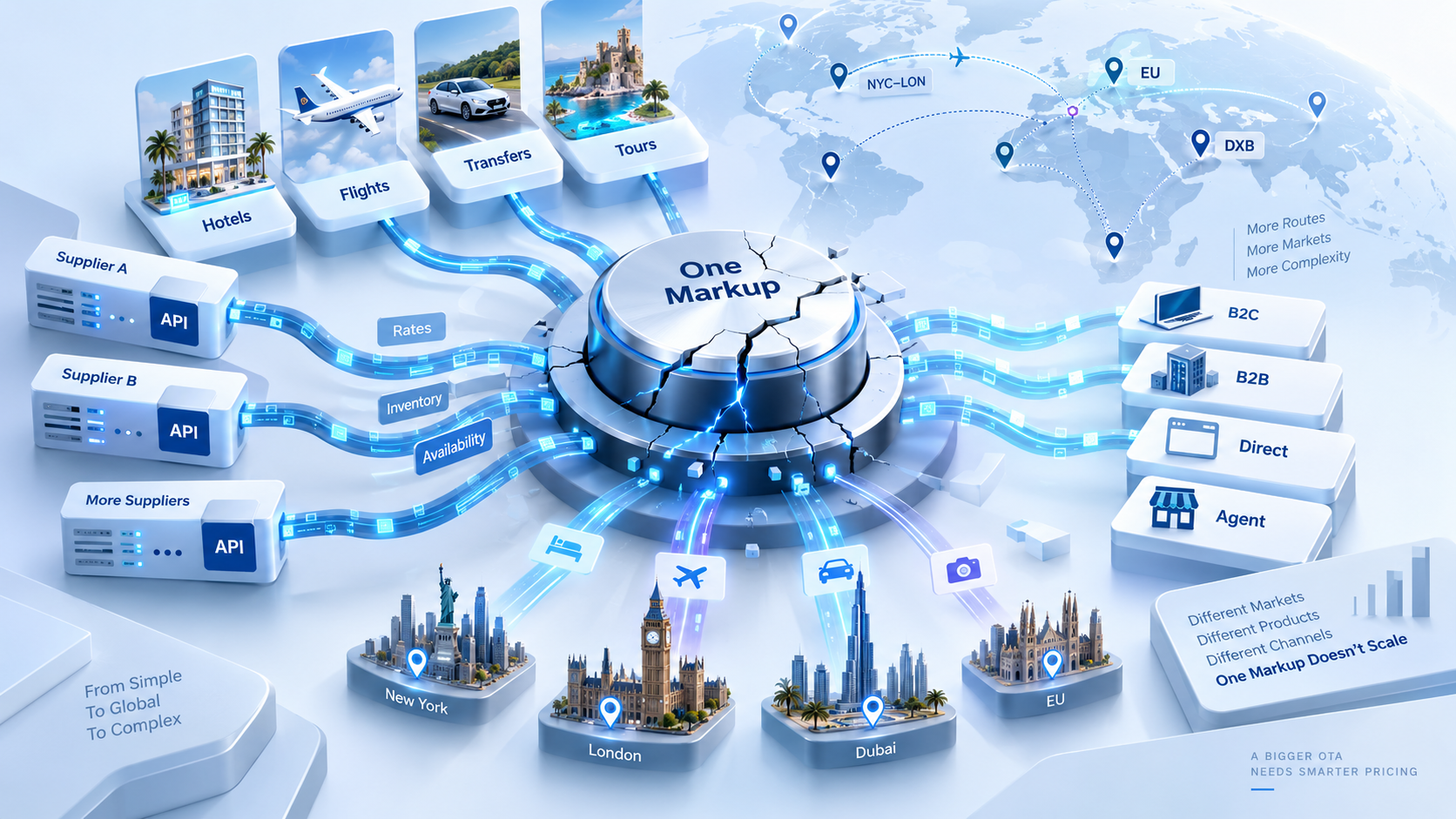 Why One Global Markup Stops Working as an OTA Grows