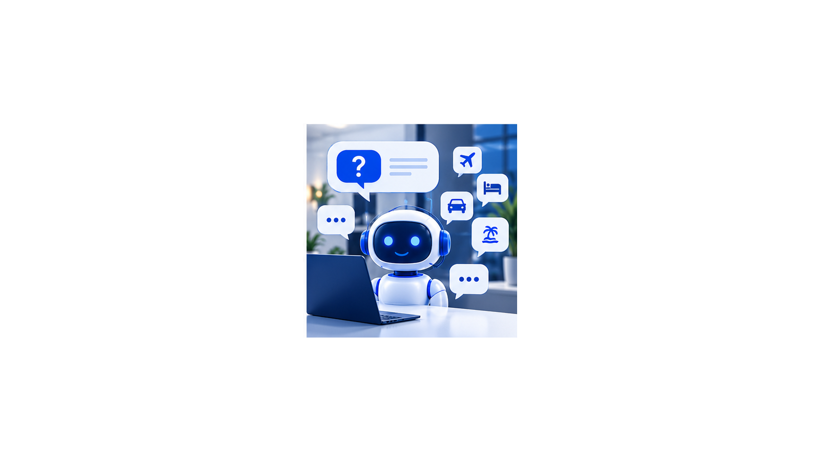 FAQ help desk illustration for travel agent membership questions